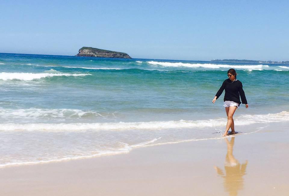beach alone